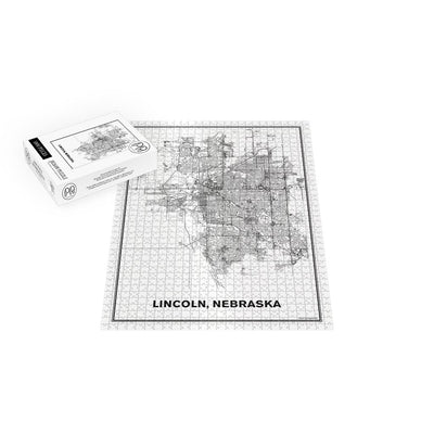 Street Map of Lincoln, Nebraska Jigsaw Puzzle