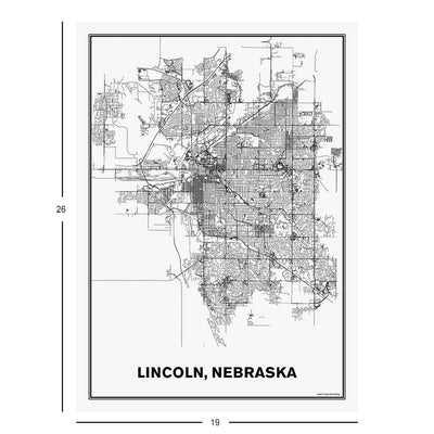 Street Map of Lincoln, Nebraska Jigsaw Puzzle