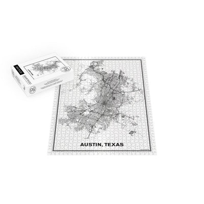 Street Map of Austin, Texas Jigsaw Puzzle