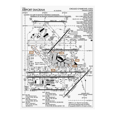 Chicago O'Hare International Airport Diagram Jigsaw Puzzle