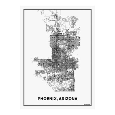 Street Map of Phoenix, Arizona Jigsaw Puzzle