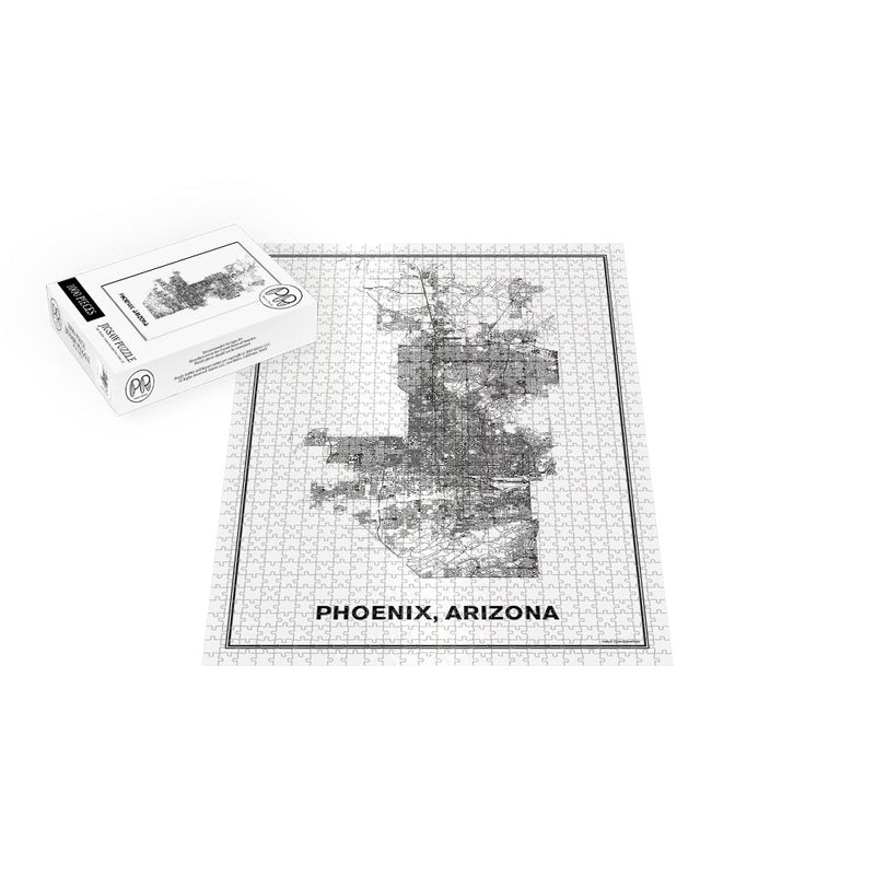 Street Map of Phoenix, Arizona Jigsaw Puzzle