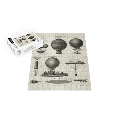 Technical Illustration Of Early Hot Air Balloons Jigsaw Puzzle