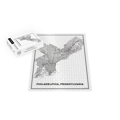 Street Map of Philadelphia, Pennsylvania Jigsaw Puzzle