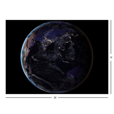 Earth's Night Lights from Asia and the Middle East Jigsaw Puzzle