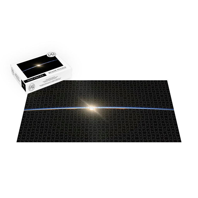 ISS Photograph of Sunrise Beginning Above Pacific Ocean Jigsaw Puzzle