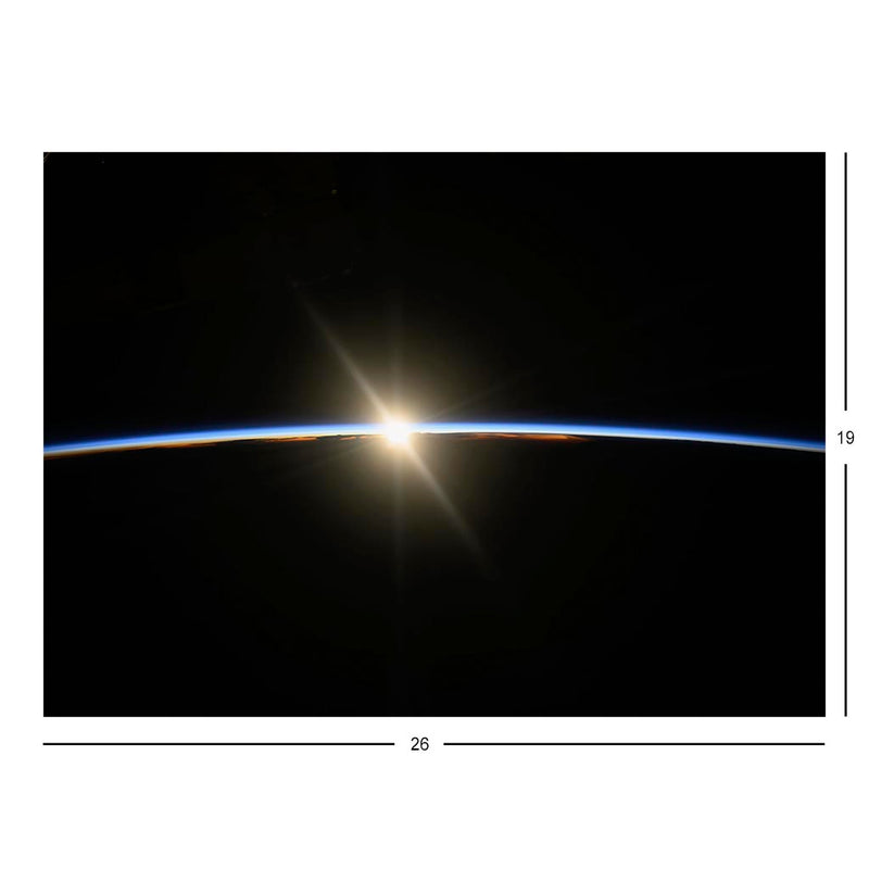 ISS Photograph of Sunrise Beginning Above Pacific Ocean Jigsaw Puzzle