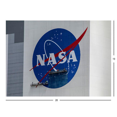 NASA Meatball Painting on Kennedy's VAB Jigsaw Puzzle