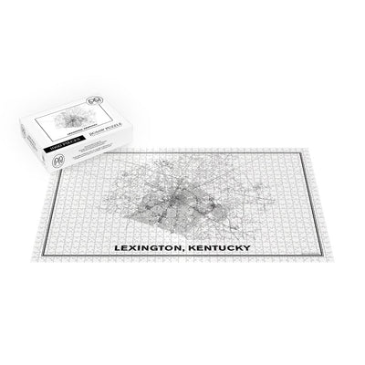 Street Map of Lexington, Kentucky Jigsaw Puzzle