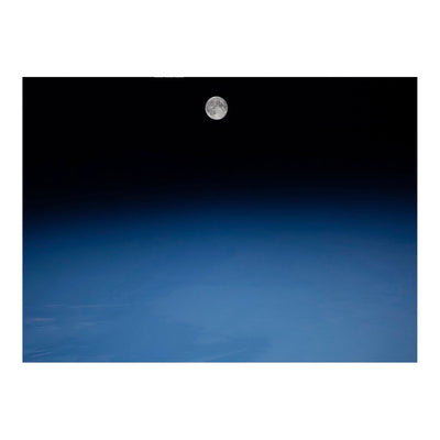 ISS Photograph of Waning Gibbous Moon Over The Earth Jigsaw Puzzle