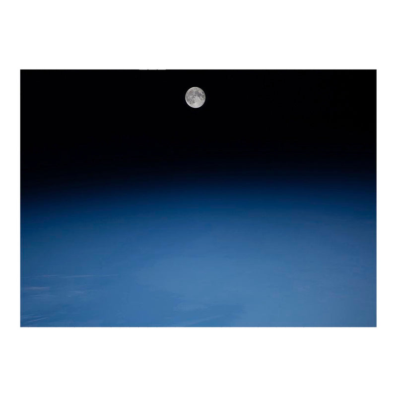 ISS Photograph of Waning Gibbous Moon Over The Earth Jigsaw Puzzle