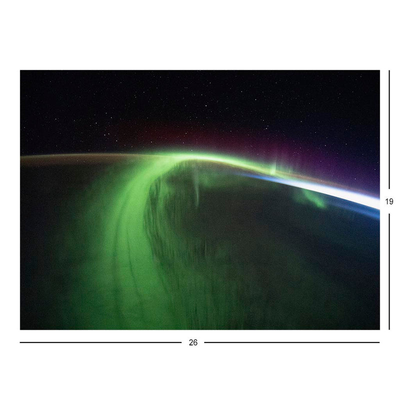 ISS Photograph of a Great Aurora Jigsaw Puzzle