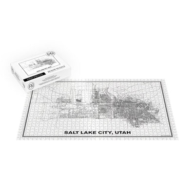 Street Map of Salt Lake City, Utah Jigsaw Puzzle