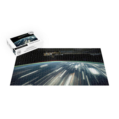 Long Exposure ISS Photograph OF Earth Below And Atmospheric Glow Above Jigsaw Puzzle