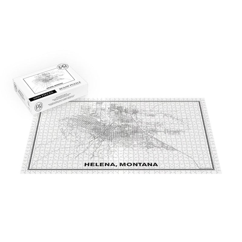 Street Map of Helena, Montana Jigsaw Puzzle