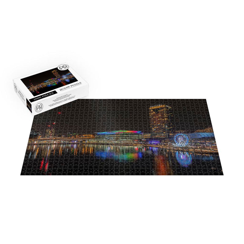 Night in Darling Harbour, Sydney, Australia Jigsaw Puzzle