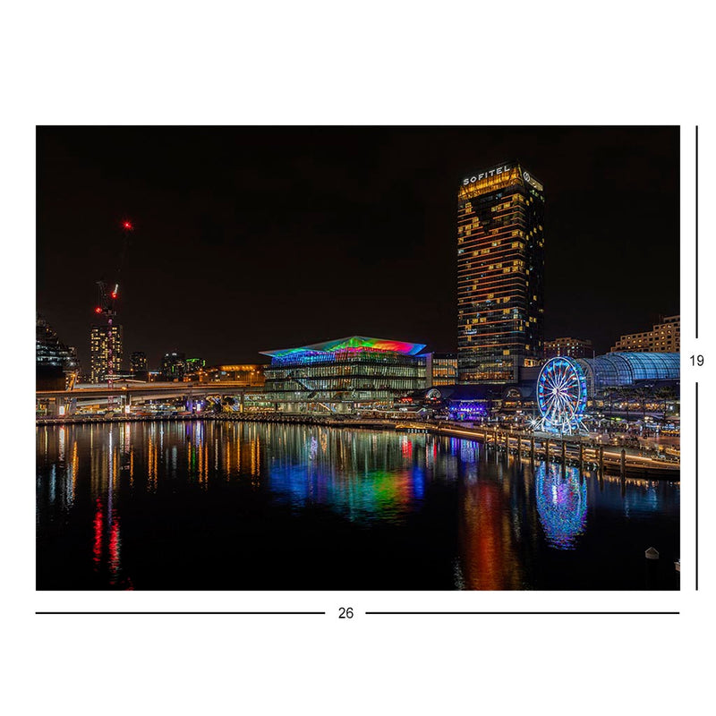 Night in Darling Harbour, Sydney, Australia Jigsaw Puzzle