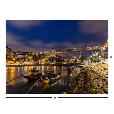 View of Dom Luis I Bridge, Porto, Portugal Jigsaw Puzzle