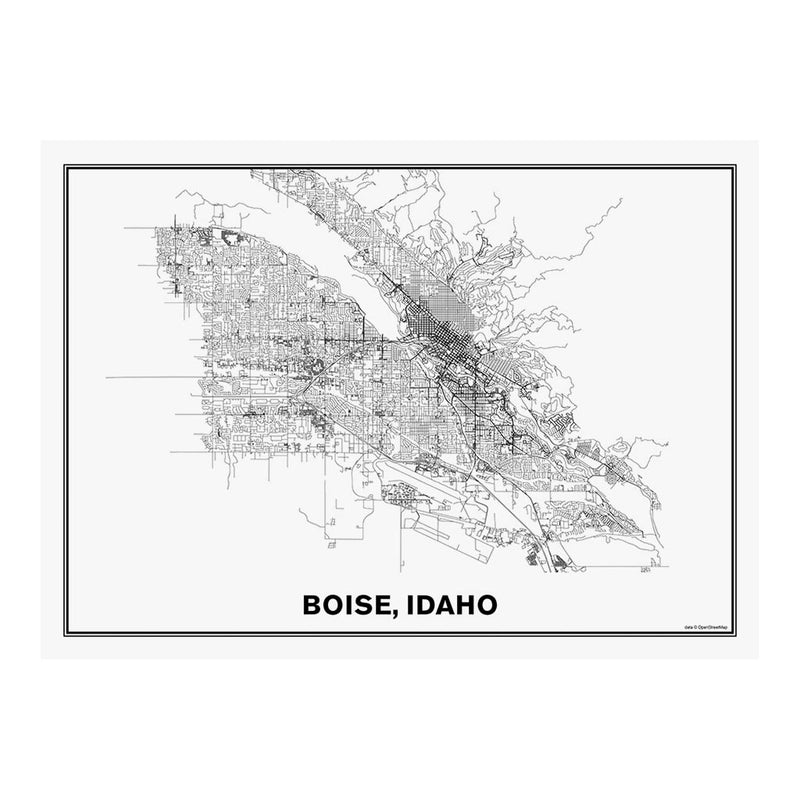 Street Map of Boise, Idaho Jigsaw Puzzle