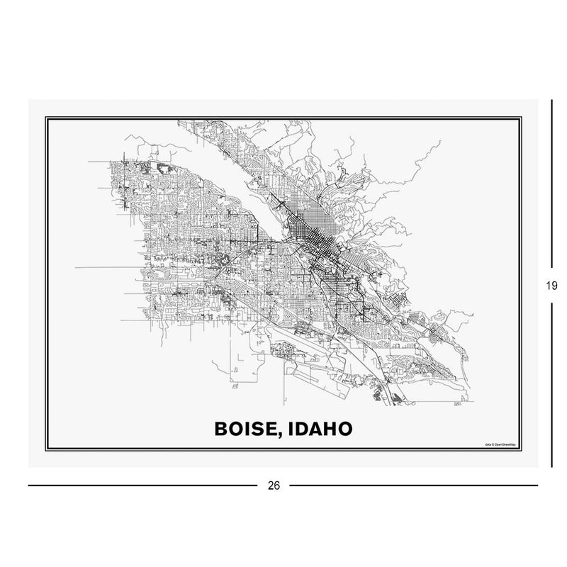 Street Map of Boise, Idaho Jigsaw Puzzle