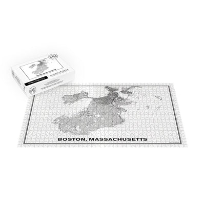 Street Map of Boston, Massachusetts Jigsaw Puzzle