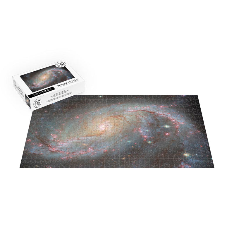 Hubble Telescope Image Of Barred Spiral Galaxy NGC 1672 Jigsaw Puzzle