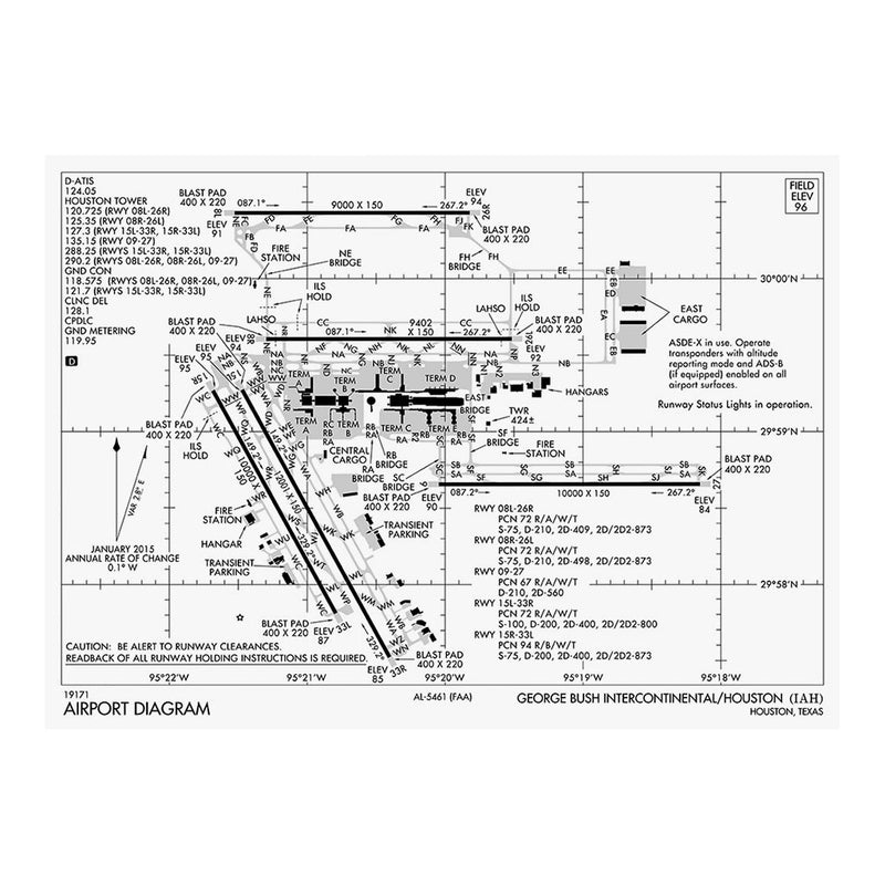 George Bush Intercontinental/Houston Airport Diagram Jigsaw Puzzle
