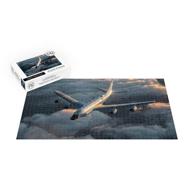 US Air Force RC-135 Rivet Joint Refuels Over The Coast Of Japan Jigsaw Puzzle