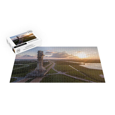 NASA's Mobile Launcher And Crawler-Transporter 2 Moving From Launch Complex 39B Jigsaw Puzzle