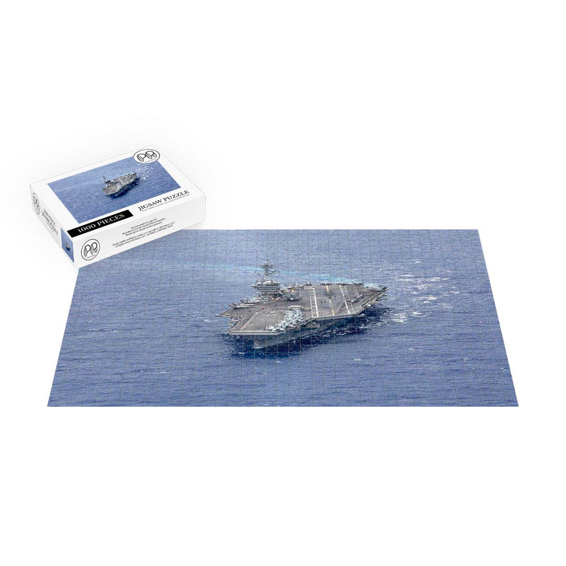 Aircraft Carrier USS Abraham Lincoln (CVN 72) Underway In the U.S. 7th Fleet Jigsaw Puzzle