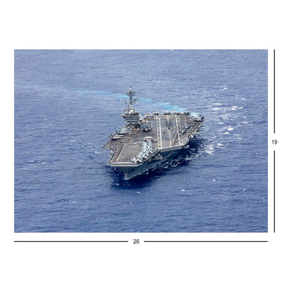 Aircraft Carrier USS Abraham Lincoln (CVN 72) Underway In the U.S. 7th Fleet Jigsaw Puzzle