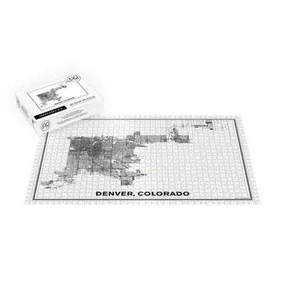 Street Map of Denver, Colorado Jigsaw Puzzle