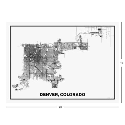 Street Map of Denver, Colorado Jigsaw Puzzle