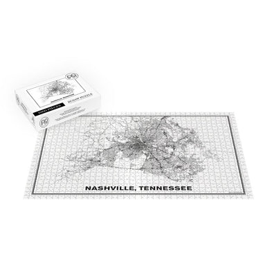 Street Map of Nashville, Tennessee Jigsaw Puzzle