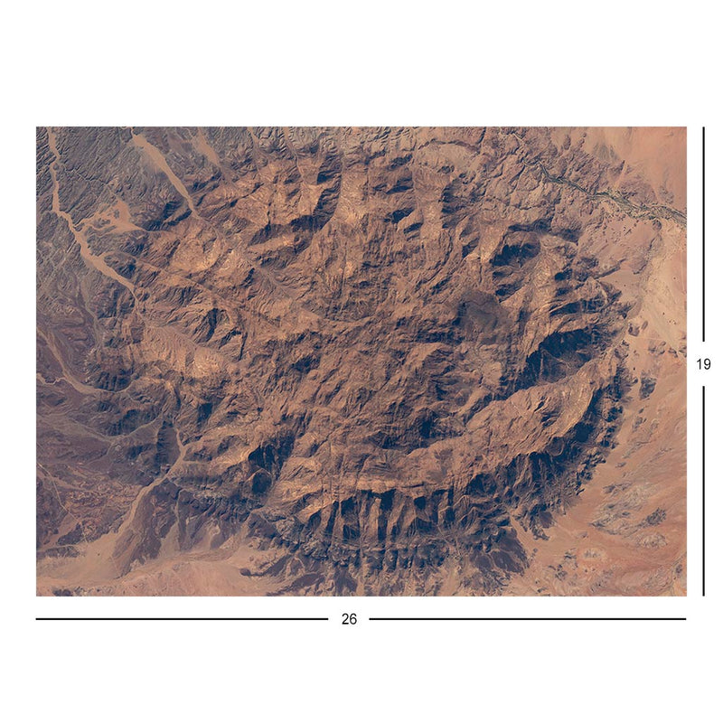 ISS Photograph of Brandburg Massif, Namibia Jigsaw Puzzle