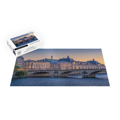 Pont Royal And Musee d'Orsay At Dusk, Paris Jigsaw Puzzle