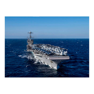 Aircraft Carrier USS Harry S. Truman (CVN 75) Training In The Atlantic Ocean Jigsaw Puzzle