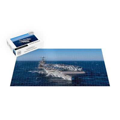 Aircraft Carrier USS Harry S. Truman (CVN 75) Training In The Atlantic Ocean Jigsaw Puzzle