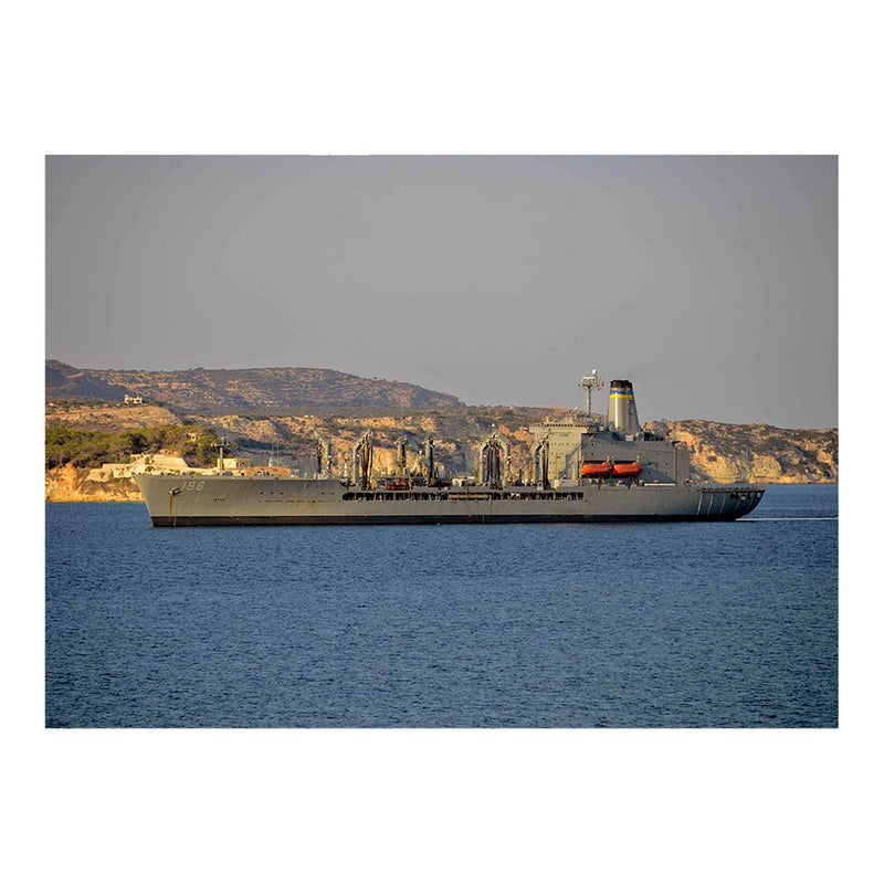 Fleet Replenishment Oiler USNS Big Horn (T-AO 198) Arrives In Souda Bay, Greece Jigsaw Puzzle