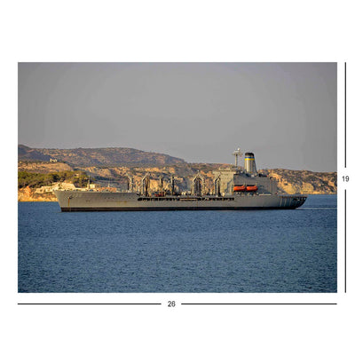 Fleet Replenishment Oiler USNS Big Horn (T-AO 198) Arrives In Souda Bay, Greece Jigsaw Puzzle