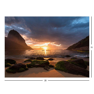 Sunset In Rio de Janeiro, Brazil Jigsaw Puzzle