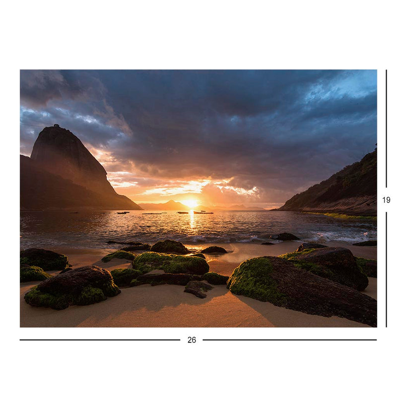 Sunset In Rio de Janeiro, Brazil Jigsaw Puzzle