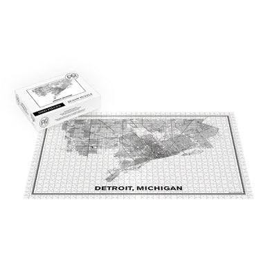 Street Map of Detroit, Michigan Jigsaw Puzzle