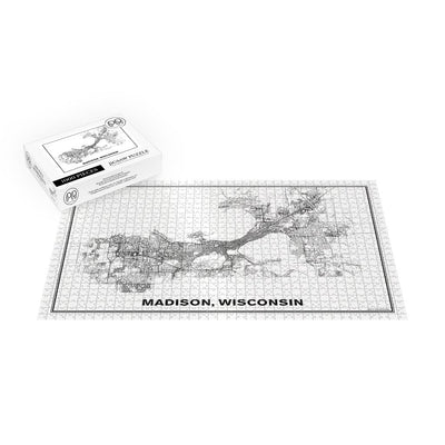 Street Map of Madison, Wisconsin Jigsaw Puzzle