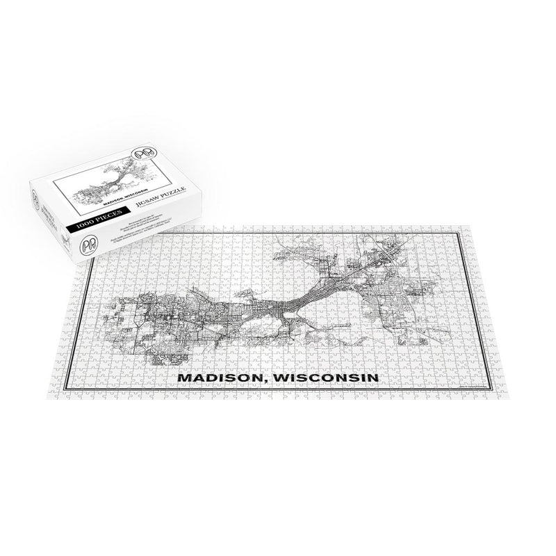 Street Map of Madison, Wisconsin Jigsaw Puzzle