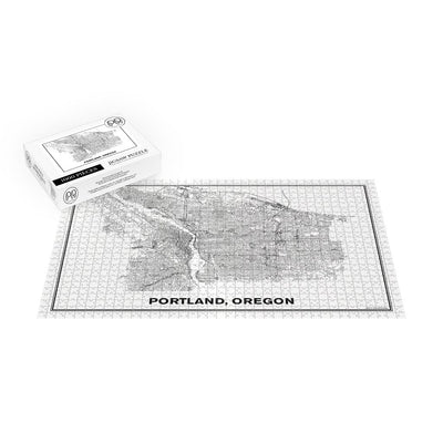 Street Map of Portland, Oregon Jigsaw Puzzle