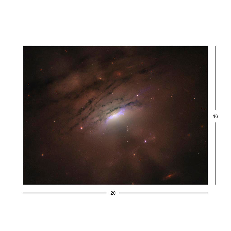 Shadow Rays from Galaxy IC 5063 Jigsaw Puzzle