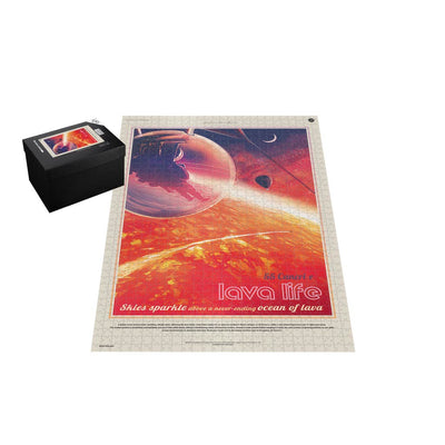 Retro NASA Jigsaw Puzzle: 55 Cancri e Lava Life