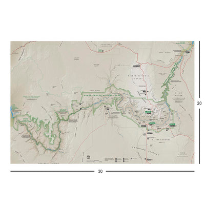 Grand Canyon National Park Map Jigsaw Puzzle