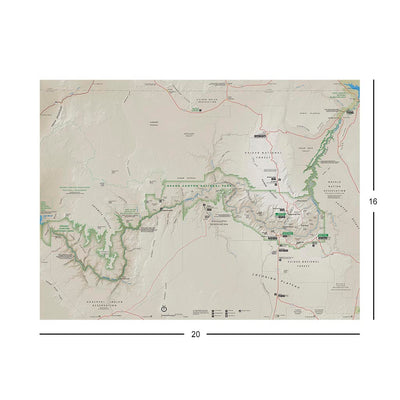 Grand Canyon National Park Map Jigsaw Puzzle